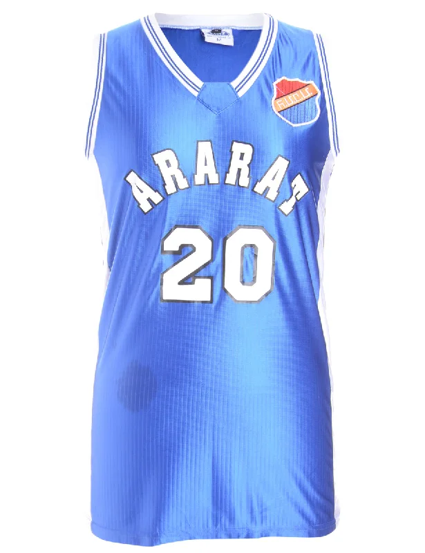 Exquisite Embroidery Label Oversized Basketball Jersey Dress