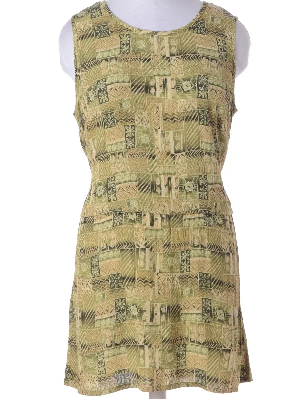 Summer Selection Label Patterned Short Dress