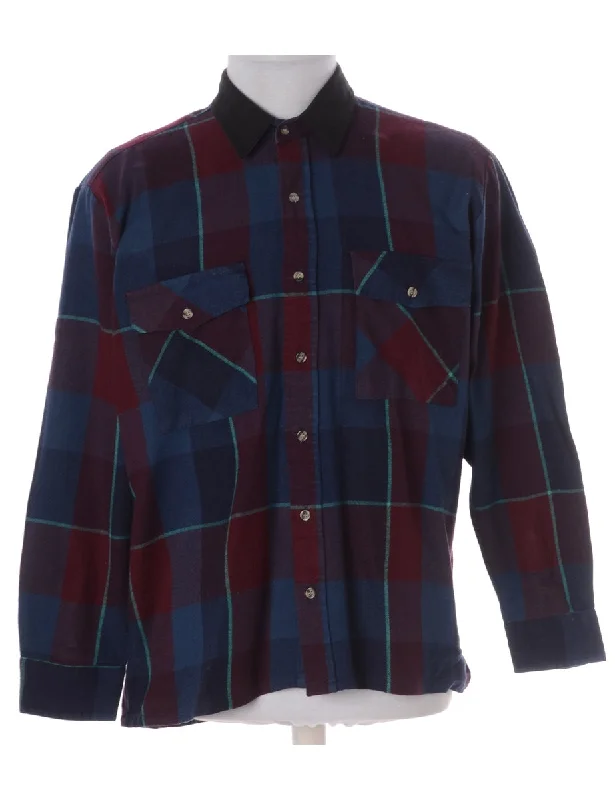 Soft Textures Label Paul Shirt With Denim Collar