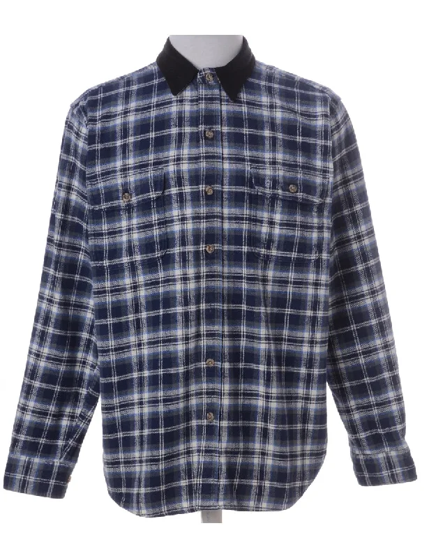 Soft Fashion Label Paul Shirt With Denim Collar