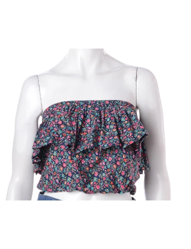 Soft Trends Label Penelope Crop Frill Top