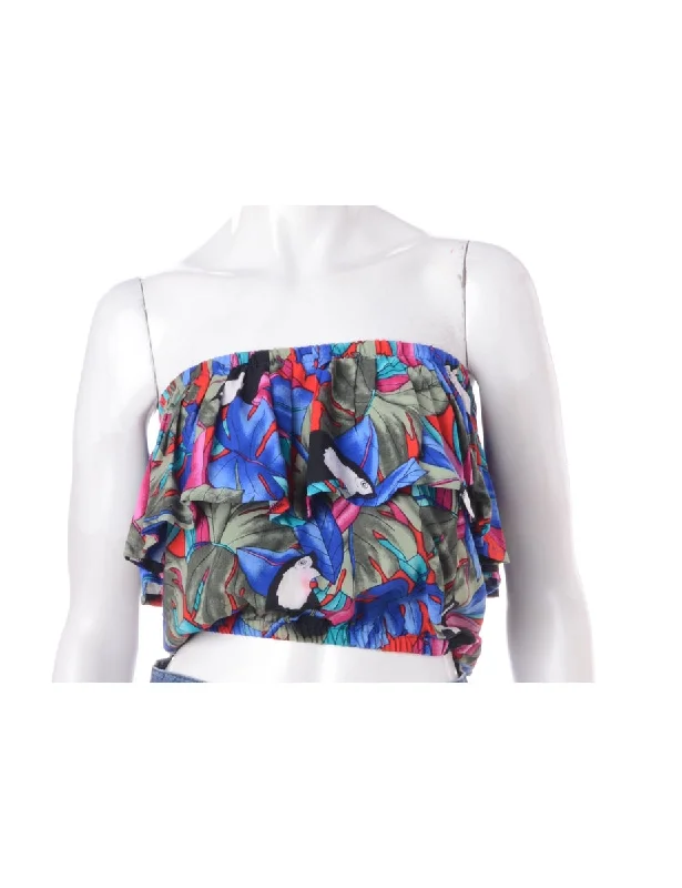 Comfy Chic Wear Label Penelope Crop Frill Top