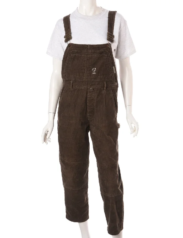 High-quality Fabrics Label Pinafore Cropped Dungarees