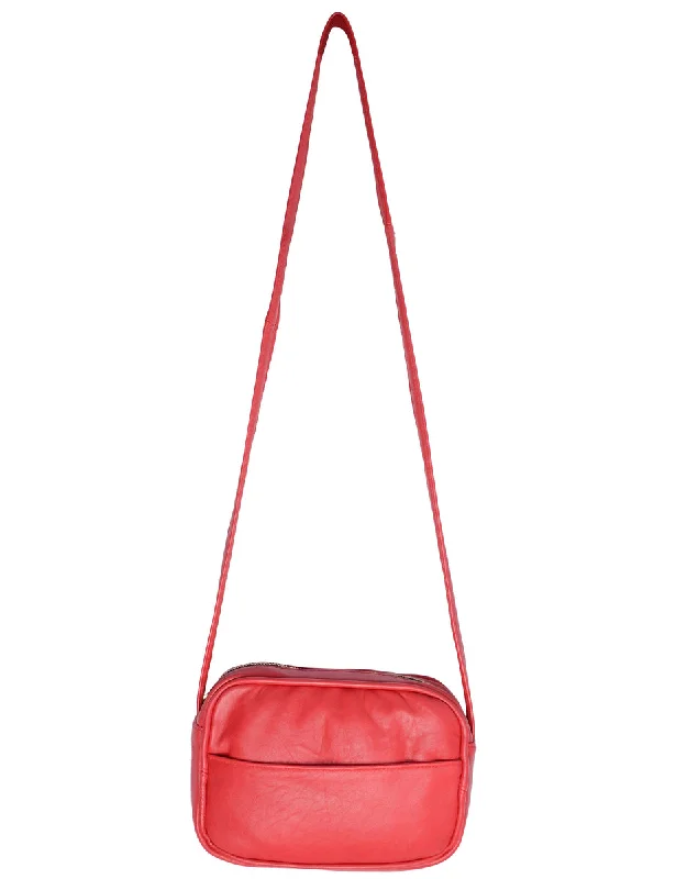 Floral Prints Label Pocket Front Camera Bag - M