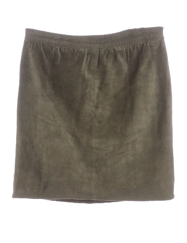 Label Robyn Suede Skirt