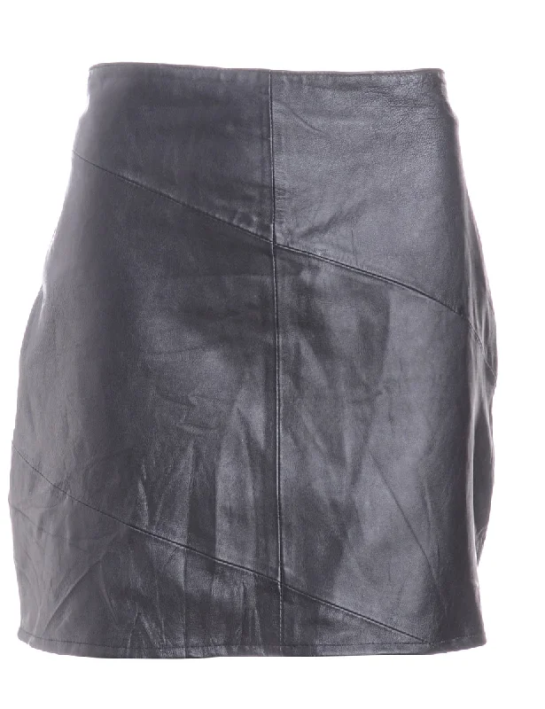 Label Roxy Mini Leather Skirt