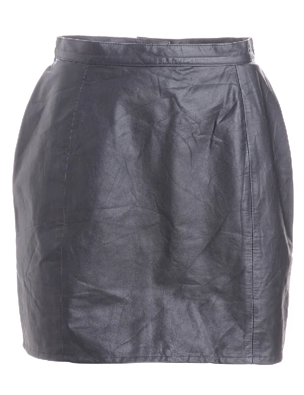 Label Roxy Mini Leather Skirt