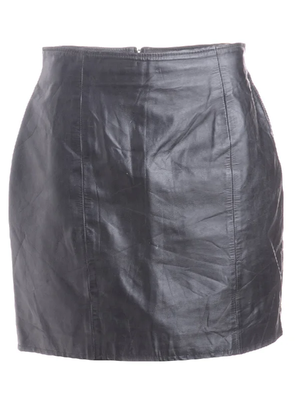 Label Roxy Mini Leather Skirt