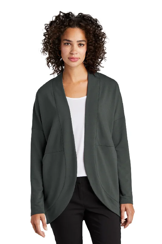 Stylish Comfort Mercer+Mettle Womens Stretch Open Front Long Sleeve Cardigan Sweater - Anchor Grey Stylish Comfort Mercer+Mettle Womens Stretch Open Front Long Sleeve Cardigan Sweater - Anchor Grey