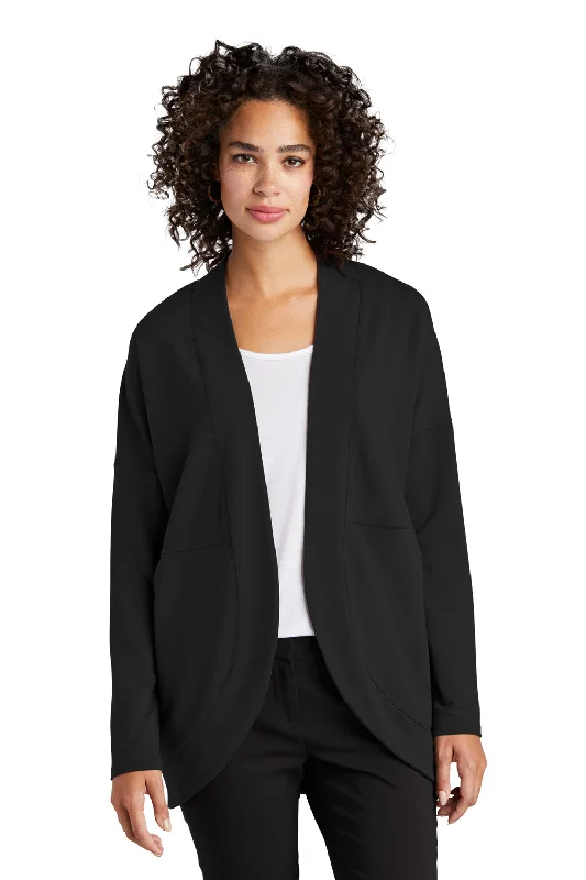 Cozy Apparel Mercer+Mettle Womens Stretch Open Front Long Sleeve Cardigan Sweater - Deep Black Cozy Apparel Mercer+Mettle Womens Stretch Open Front Long Sleeve Cardigan Sweater - Deep Black