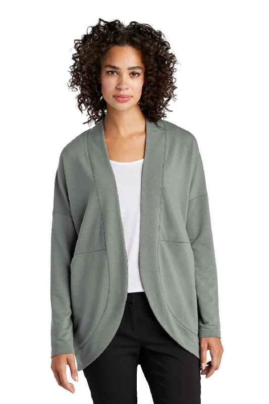 Bright Colors Mercer+Mettle Womens Stretch Open Front Long Sleeve Cardigan Sweater - Gusty Grey Bright Colors Mercer+Mettle Womens Stretch Open Front Long Sleeve Cardigan Sweater - Gusty Grey