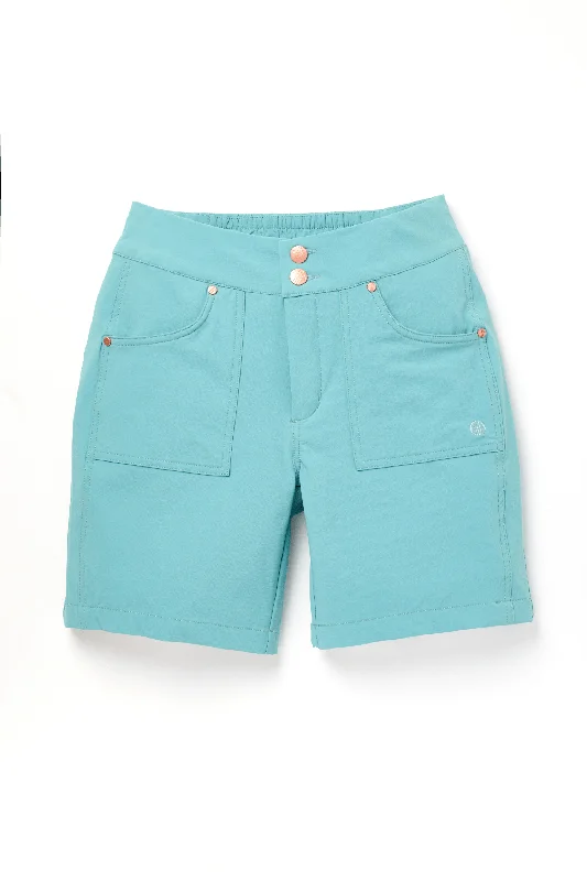 Sports And Leisure Mid Length Trek Shorts - Mineral Blue