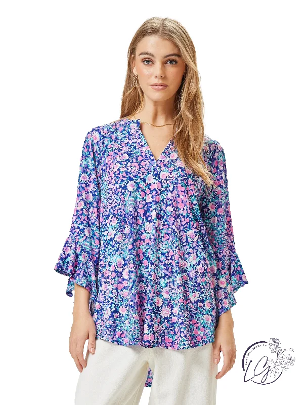 Chic Outfits Navy Faith Blouse
