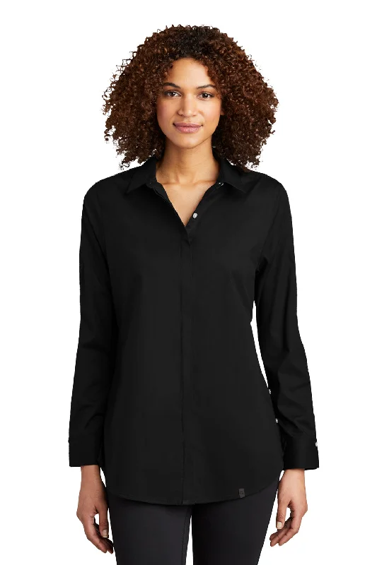 Double-sided Wear Ogio Womens Commuter Long Sleeve Button Down Shirt - Blacktop