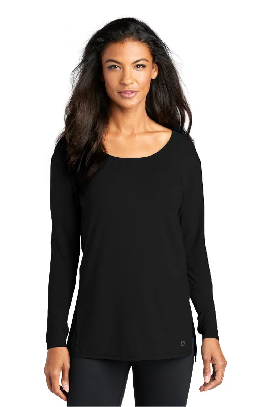 Weekend Comfort Ogio Womens Luuma Jersey Moisture Wicking Long Sleeve Wide Neck T-Shirt - Blacktop - Closeout Weekend Comfort Ogio Womens Luuma Jersey Moisture Wicking Long Sleeve Wide Neck T-Shirt - Blacktop - Closeout