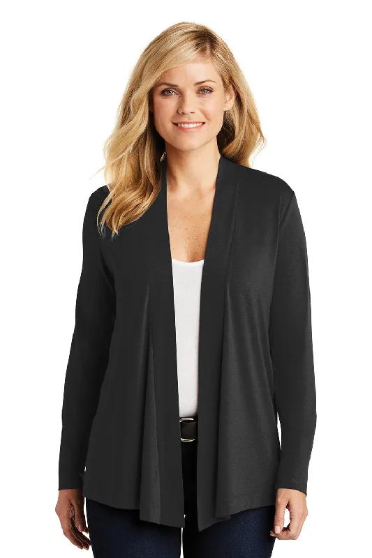 Autumn Selection Port Authority Womens Concept Long Sleeve Cardigan Sweater - Black
