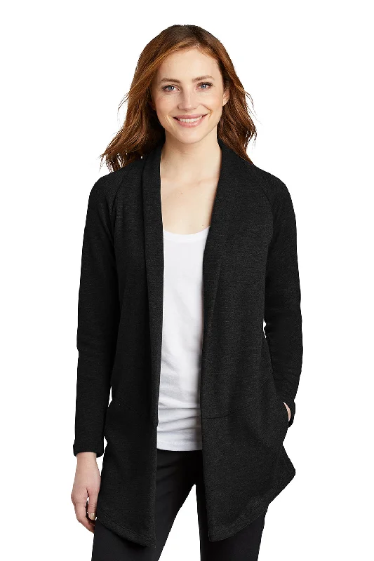 Advanced Customization Port Authority Womens Long Sleeve Cardigan Sweater - Deep Black Advanced Customization Port Authority Womens Long Sleeve Cardigan Sweater - Deep Black