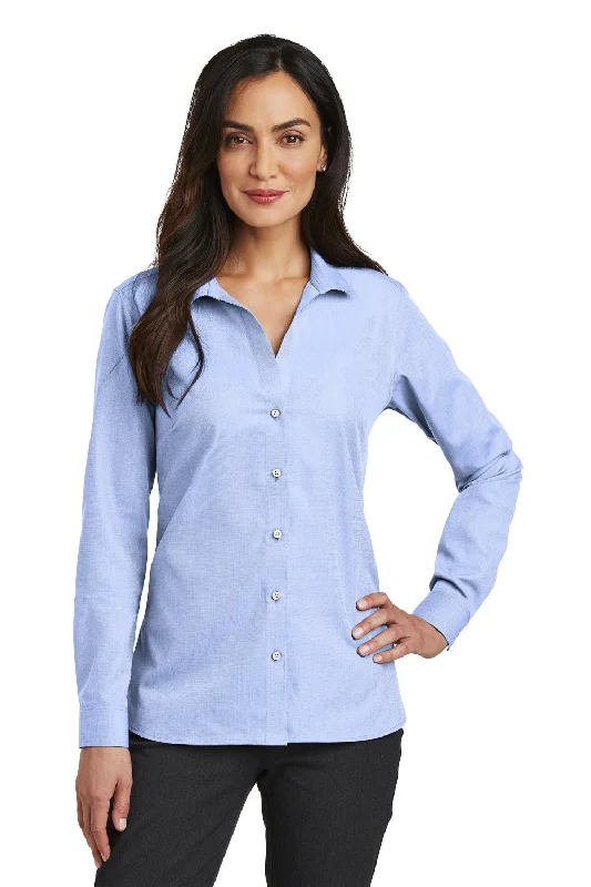 Comfortable Lounge Wear Red House Womens Nailhead Wrinkle Resistant Long Sleeve Button Down Shirt - Blue Pearl - Closeout Comfortable Lounge Wear Red House Womens Nailhead Wrinkle Resistant Long Sleeve Button Down Shirt - Blue Pearl - Closeout