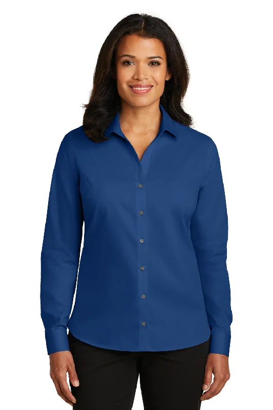 Easy Wear Chic Red House Womens Wrinkle Resistant Long Sleeve Button Down Shirt - Blue Horizon - Closeout Easy Wear Chic Red House Womens Wrinkle Resistant Long Sleeve Button Down Shirt - Blue Horizon - Closeout