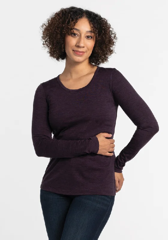 Soft Fashion Remi Long Sleeve T-Shirt - Deep Plum
