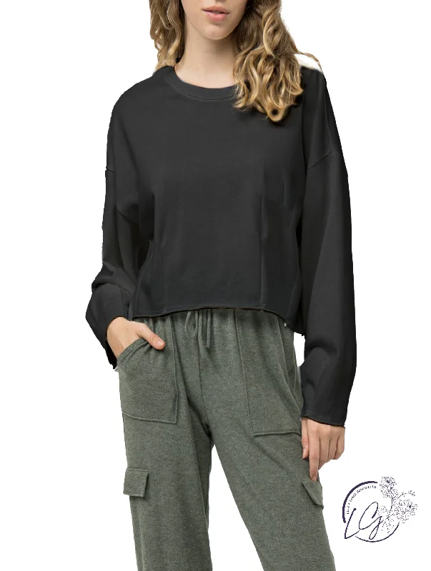 Classic Retro See The Good Cropped Sweatshirt