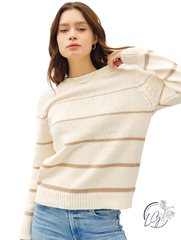 Designer Style Shifted Stripe Knit
