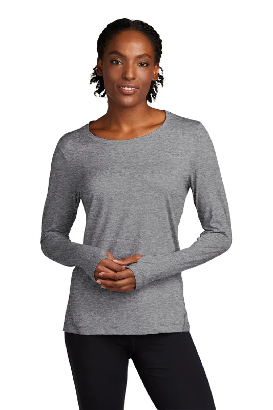Preview New Products Sport-Tek Womens Exchange 1.5 Long Sleeve Crewneck T-Shirt - Heather Grey Preview New Products Sport-Tek Womens Exchange 1.5 Long Sleeve Crewneck T-Shirt - Heather Grey