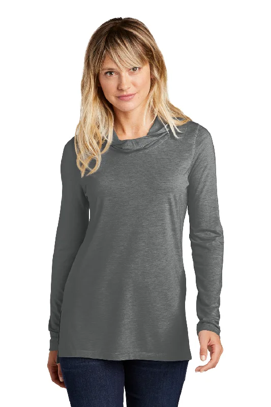 High-quality Fabrics Sport-Tek Womens Moisture Wicking Cowl Neck Long Sleeve T-Shirt - Heather Dark Grey High-quality Fabrics Sport-Tek Womens Moisture Wicking Cowl Neck Long Sleeve T-Shirt - Heather Dark Grey