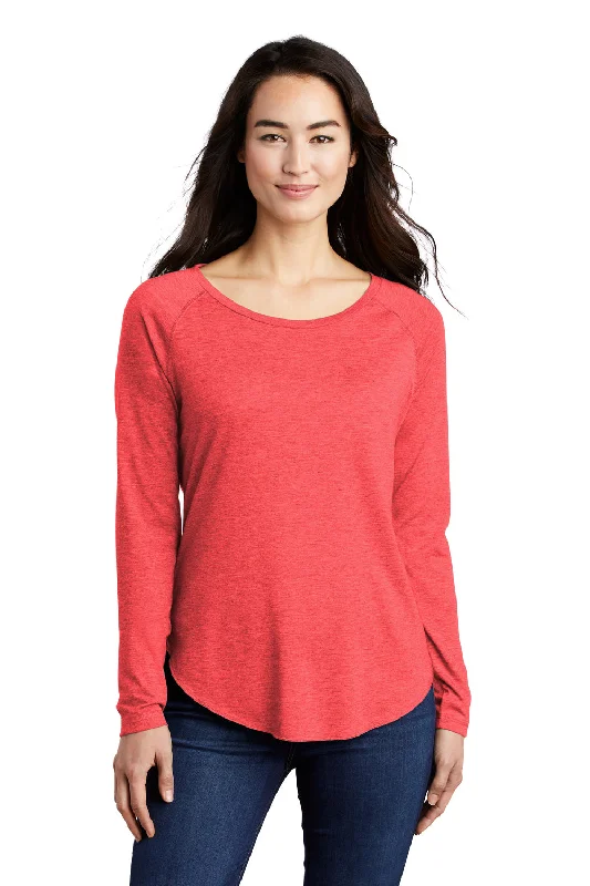 Timeless Style Sport-Tek Womens Moisture Wicking Long Sleeve Scoop Neck T-Shirt - Heather True Red Timeless Style Sport-Tek Womens Moisture Wicking Long Sleeve Scoop Neck T-Shirt - Heather True Red