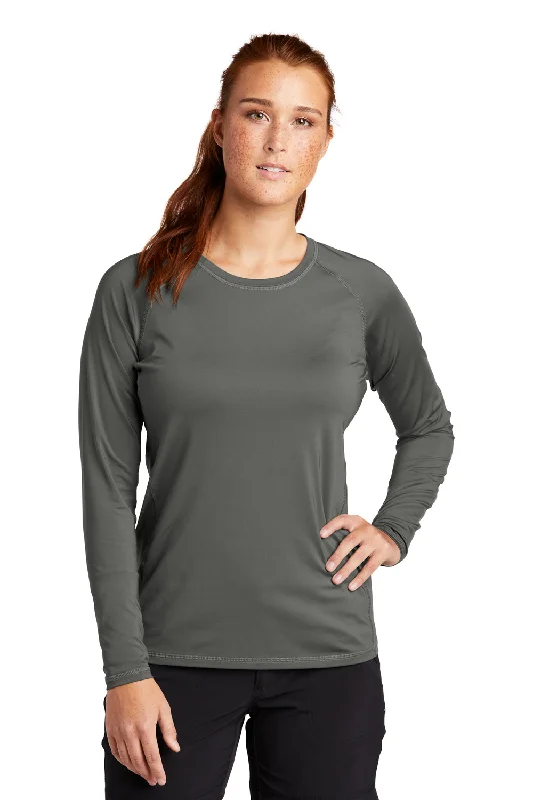 Exquisite Tailoring Sport-Tek Womens Rashguard Moisture Wicking Long Sleeve Crewneck T-Shirt - Dark Smoke Grey Exquisite Tailoring Sport-Tek Womens Rashguard Moisture Wicking Long Sleeve Crewneck T-Shirt - Dark Smoke Grey