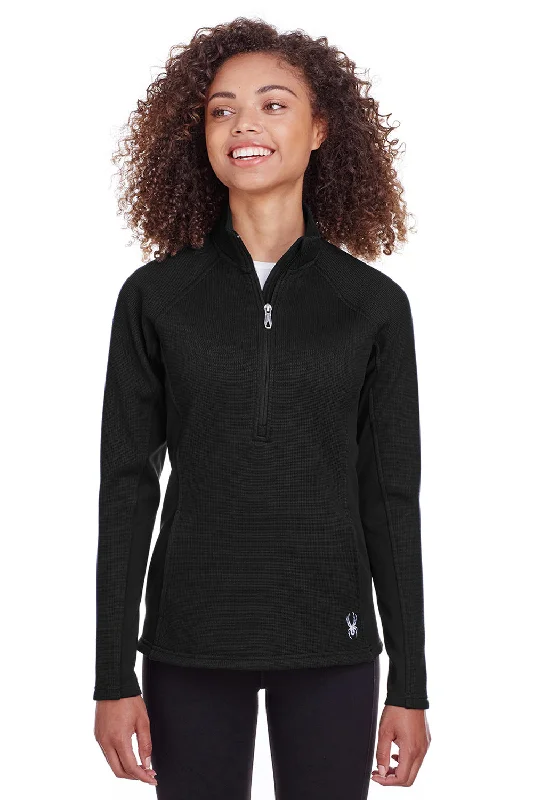 Eye-catching Personality Spyder Womens Constant 1/4 Zip Sweater - Black